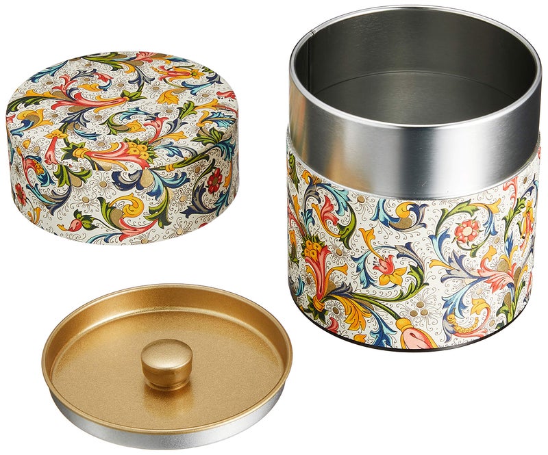 KOTODO Tea Tin Canister: Florence Collection Wide 5.3oz (150g) CRT-001, Japan - Image 2